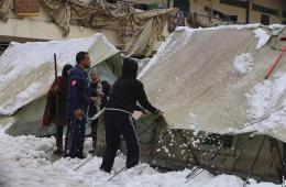 Snow Storm Reveals New Suffering at Jermana Camp.