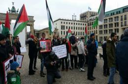 A Solidarity sit-in with the Palestinians of Syria in Berlin.