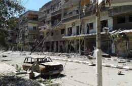 Shelling and Sporadic Cashes in the Yarmouk Refugee Camp