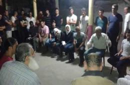 A Protest at Ein El Helwa Demanding to Release the Detained Palestinians of Syria under the Pretext of Expired Residencies