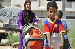Shelling and Clashes at Yarmouk, And 400 Days Respectively without Water 