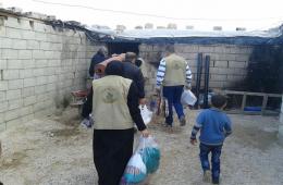 Palestinians of Syria Committee inspects the conditions of refugees in Beka region in Lebanon.