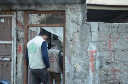 Relief aid distribution to PRS in Marash City south of Turkey. 