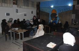 Cultural and educational training couses to people of Al-Yarmouk Camp.