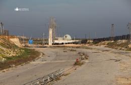 Cutting off the road between Aleppo and Al-Nayrab Camp.