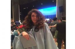 A Palestinian Syrian Female Student Obtained Master Degree from Columbia University for Media in New York