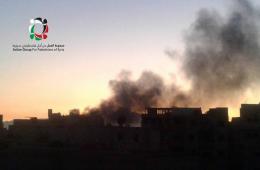 Clashes between ‘ISIS’ and Syrian opposition burn down several houses in Yarmouk Camp on first day of Eid Al-Adha