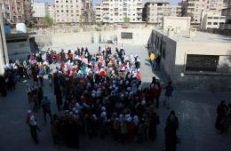 On the First Day of the Academic Year… ISIS Prevents Students and Teachers from Leaving Yarmouk Camp to Head to Their Alternative Schools in Southern Damascus