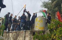 Injuries among the Palestinian-Syrians in front of the American embassy in Beirut