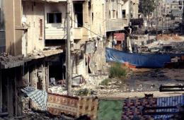 Bombardment of neighborhoods inhabited by Palestinian families in south Syria