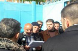 Palestinians of Syria sit-in in front of UNRWA’s headquarters in Beirut 