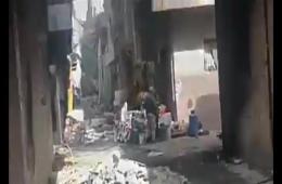 With their lenses, members of the regime steal the houses of Yarmouk camp