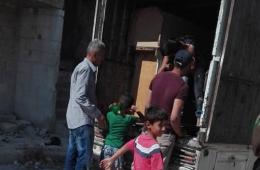 A number of families return to Handarat camp in Aleppo