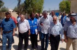 UNRWA Delegation Pays Visit to Khan Eshieh Camp