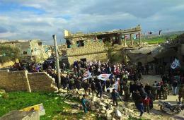 Palestinian Refugees Rally in Aleppo over Trump’s Pro-Israel Statements