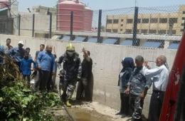 Fires Break Out near UNRWA School in AlHusainiya Camp for Palestinian Refugees