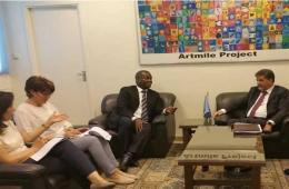 PLO Envoy Meets with UNRWA’s Syria Director 