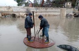 Homes Flooded by Rain Downpours in Syria’s AlSabina Camp for Palestine Refugees