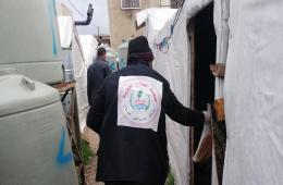 Food Items Delivered to Palestinian Refugees from Syria in Lebanon