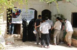 Food Items Handed Over to Displaced Palestinian Families in Efrin