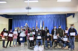 Palestinian Refugees with Disabilities Graduate from UNRWA Centres