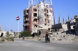 Syrian Regime Targets Blockaded Deraa with Anti-Aircraft Guns