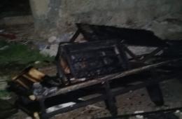 Family Survives Fire in Hindarat Camp for Palestinian Refugees