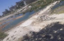 AlNeirab Camp for Palestinian Refugees Suffering Poor Sewerage 