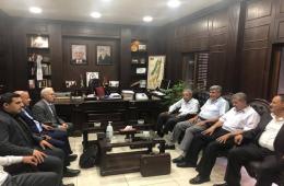 PLO Official Meets with Rubble-Clearance Committee of Yarmouk Camp 