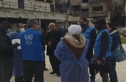 UN Delegation Shows Up in Yarmouk Camp for Palestinian Refugees