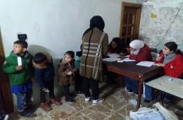 School Uniforms Distributed in Yarmouk Camp for Palestinian Refugees