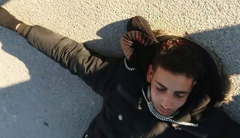صورة للاجئ فلسطيني سورية تعرض لاعتداء بالضرب من قبل مهاجرين من جنسيات أخرى